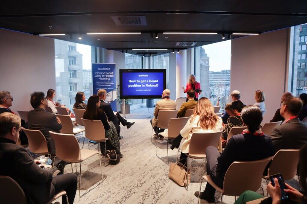 Boardman event shared reallife insights about board work for